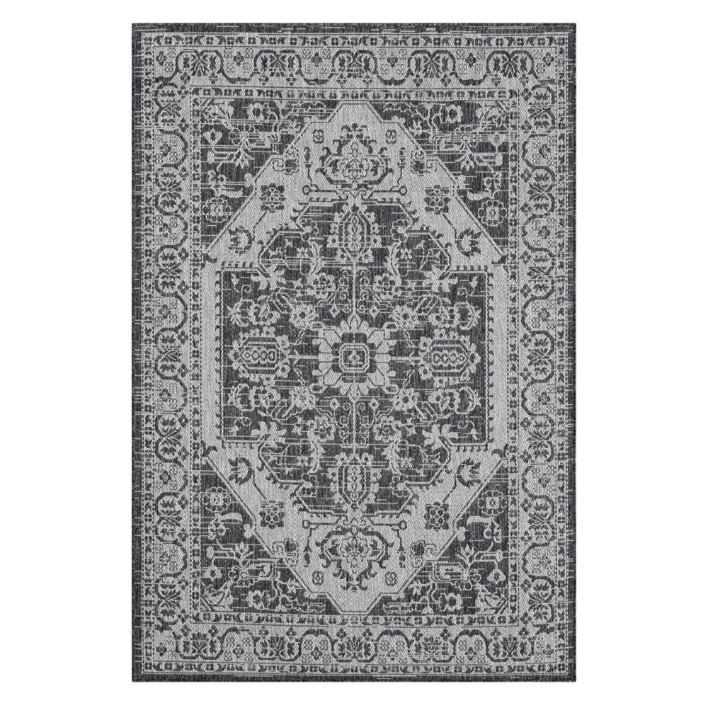 Alternative view of ALFRESCO 424 SLATE | EASY-CARE RUG