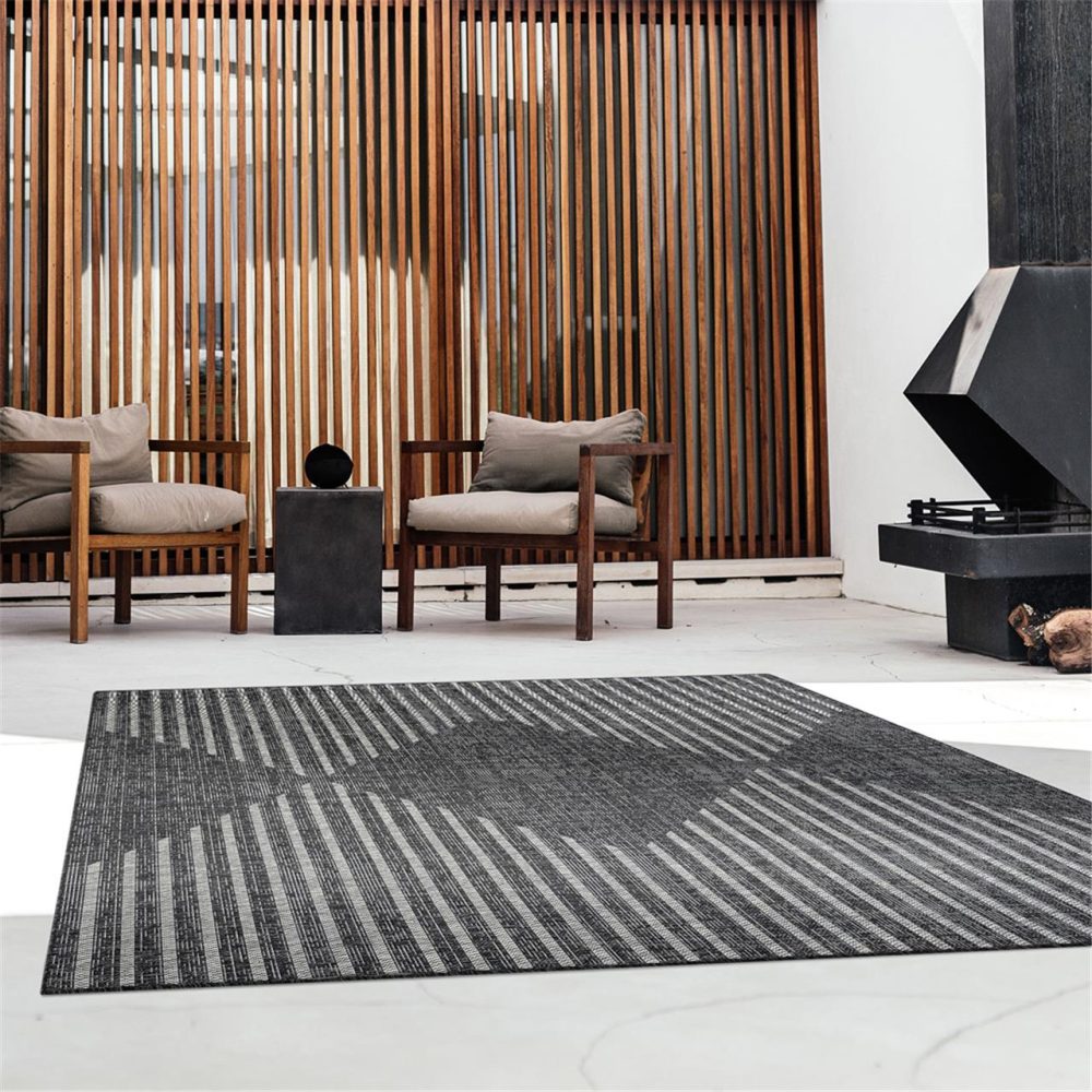 ALFRESCO EBONY  425 EASY-CARE INDOOR | OUTDOOR RUG