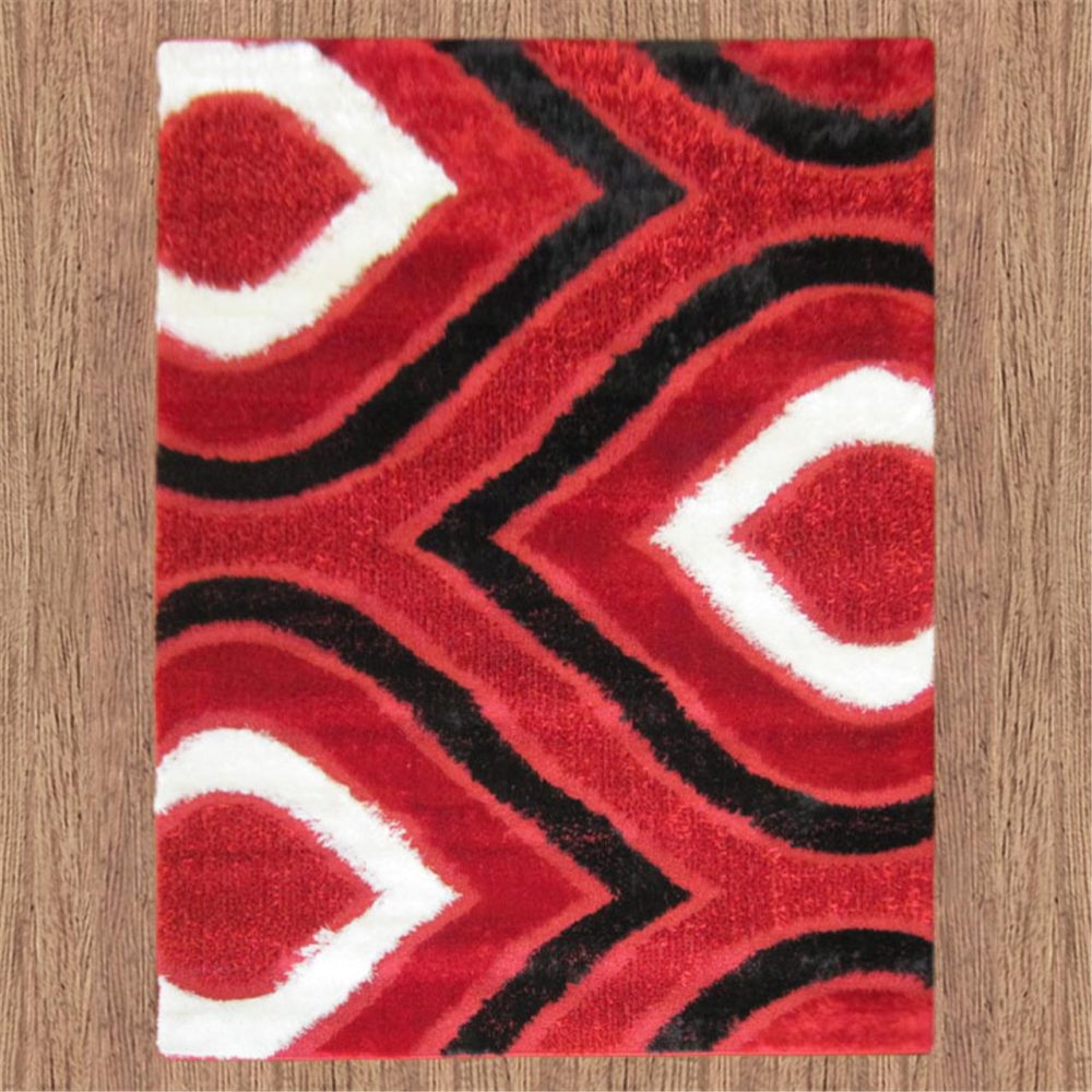Alternative view of LUXURY SHAGGY 1204 RED
