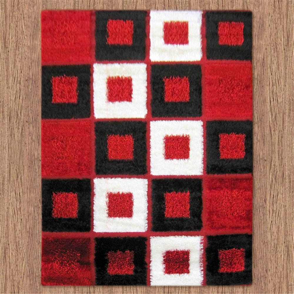 Alternative view of LUXURY SHAGGY 1206 RED